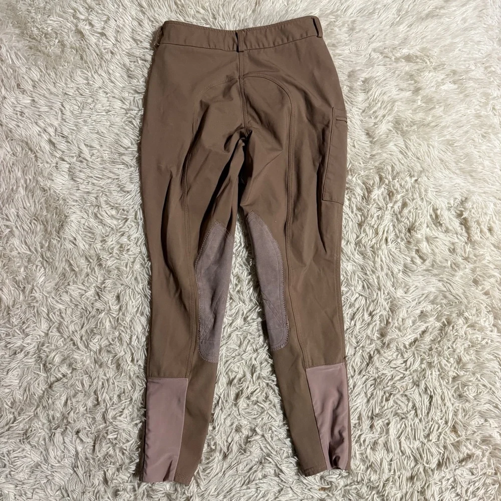 Women’s Size 26R Tan Stevie Equestrian Knee Patch Horseback Riding Breeches - Picture 4 of 8